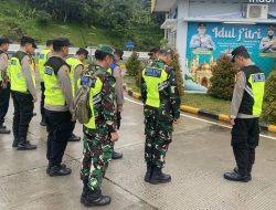 Pengamanan Jalur Mudik Lebaran Ditingkatkan, Sinergi TNI-Polri di Rest Area Tol Semarang
