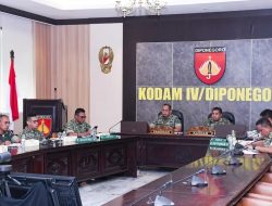 Pangdam IV/Diponegoro Ikuti Vidcon dengan Wakil Panglima TNI Bahas Pembangunan KDKMP