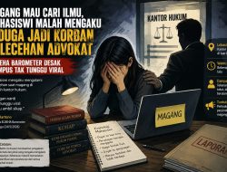 Magang Mau Cari Ilmu, Mahasiswi Mengaku Diduga Jadi Korban Pelecehan Oknum Advokat, ELBEHA Barometer: Kampus Harus Turun Tangan, Jangan Tunggu Viral